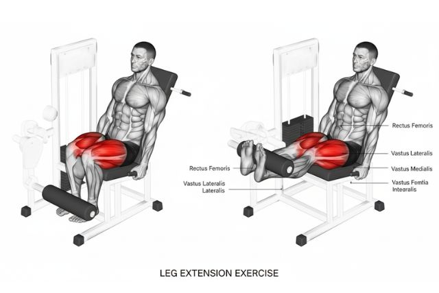 Leg Extensions muscles